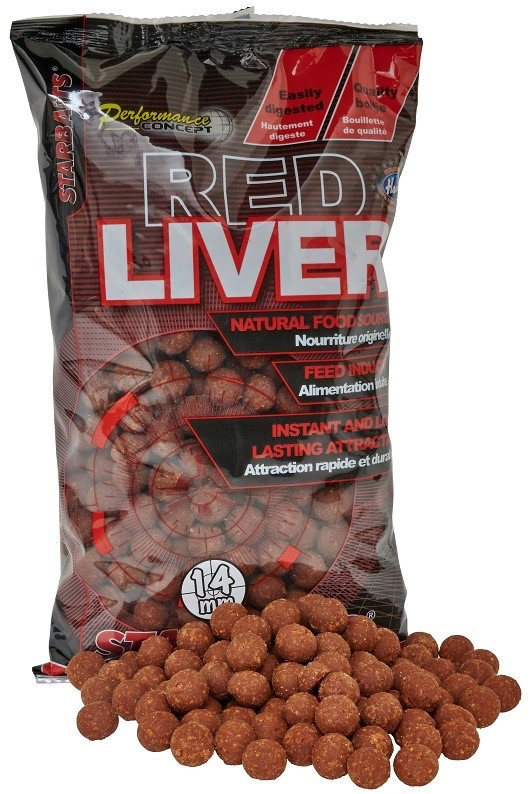 Бойли Starbaits Red Liver 10 mm 1kg