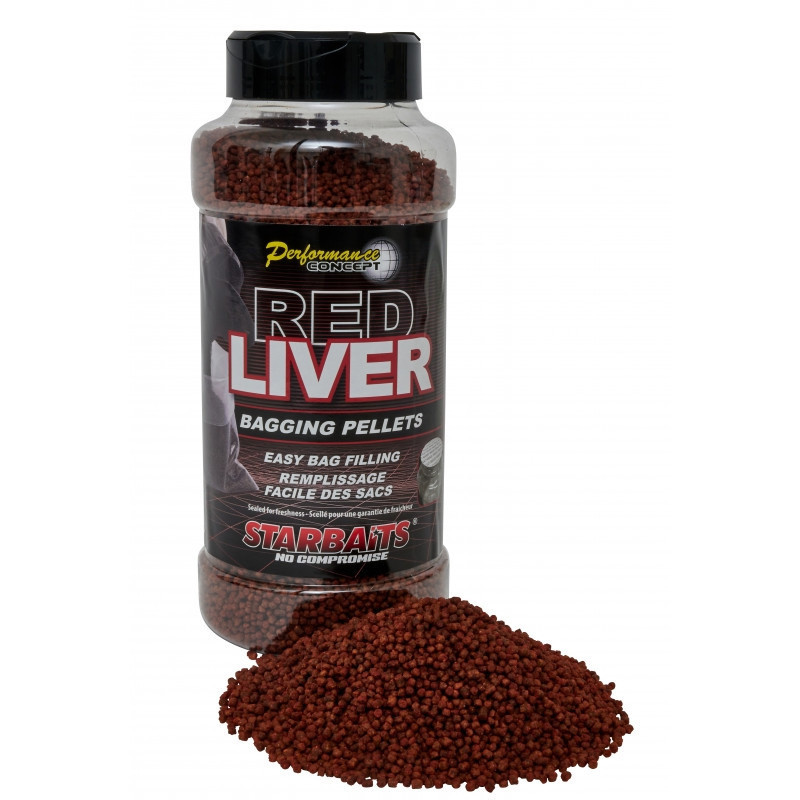 Пелетс, Starbaits Red Liver Bagging Pellets 2 mm 700g