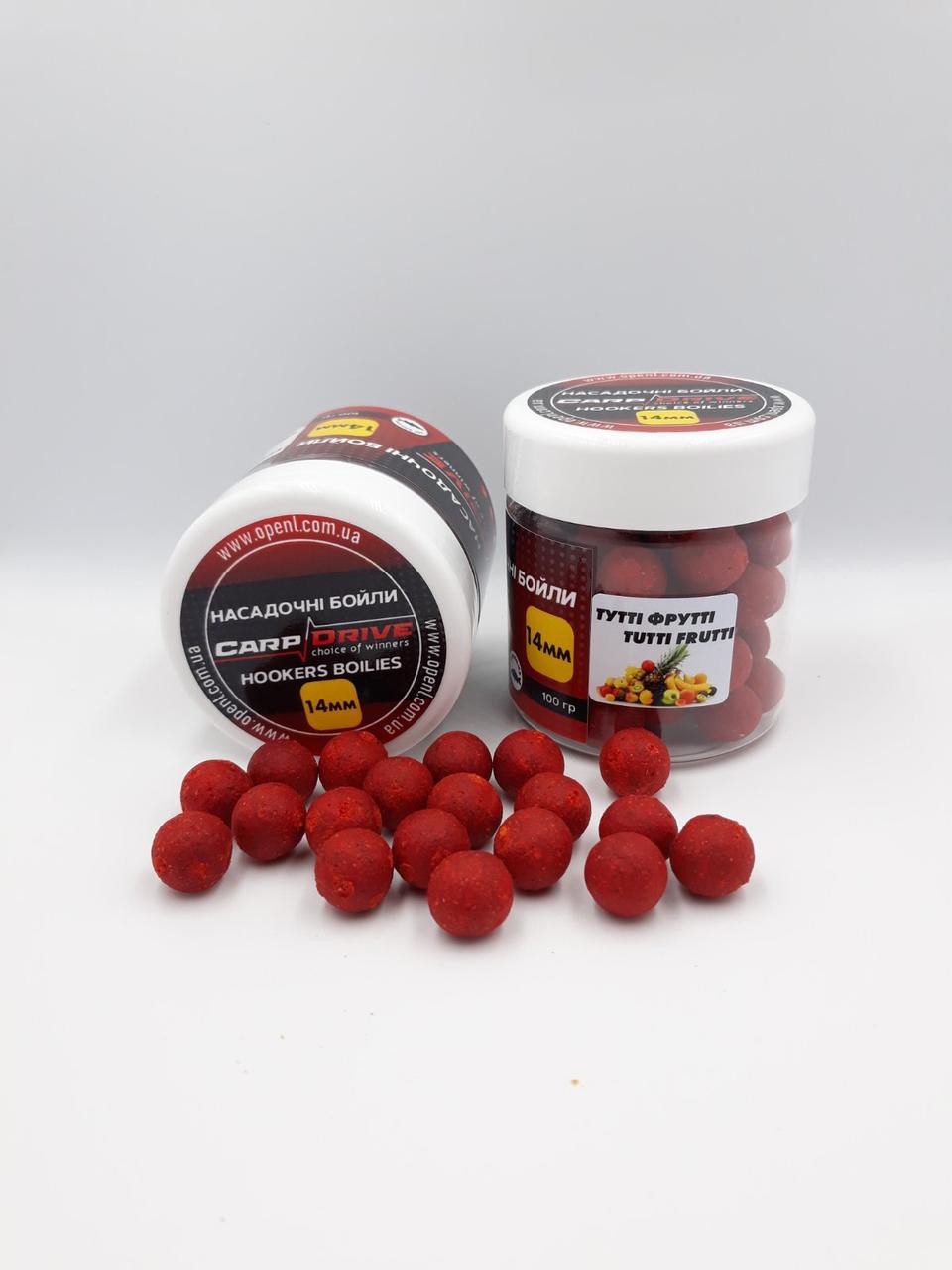 Насадкові бойли 14мм, варені бойли, бойли Тутті Фрутті (Tutti Frutti) 14мм 100г