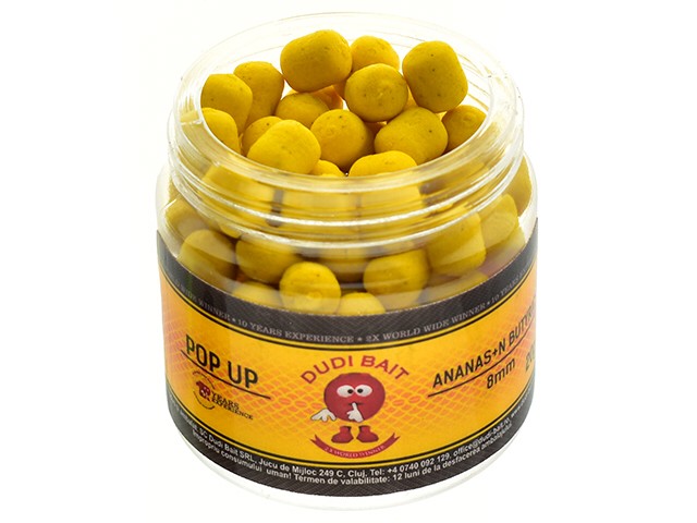 Поп ап Dudi Baits Pop Up Pineapple N-butyric 10mm