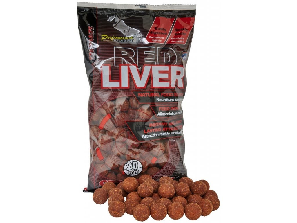 Бойли Starbaits Red Liver 20 mm 1kg