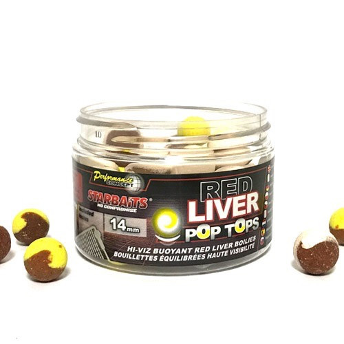 Бойли Pop Tops Starbaits Red Liver, 14 mm 60g