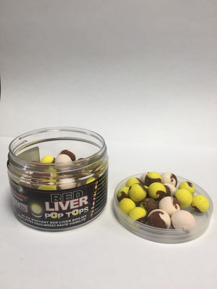 Бойли Pop Tops Starbaits Red Liver, 14 mm 60g