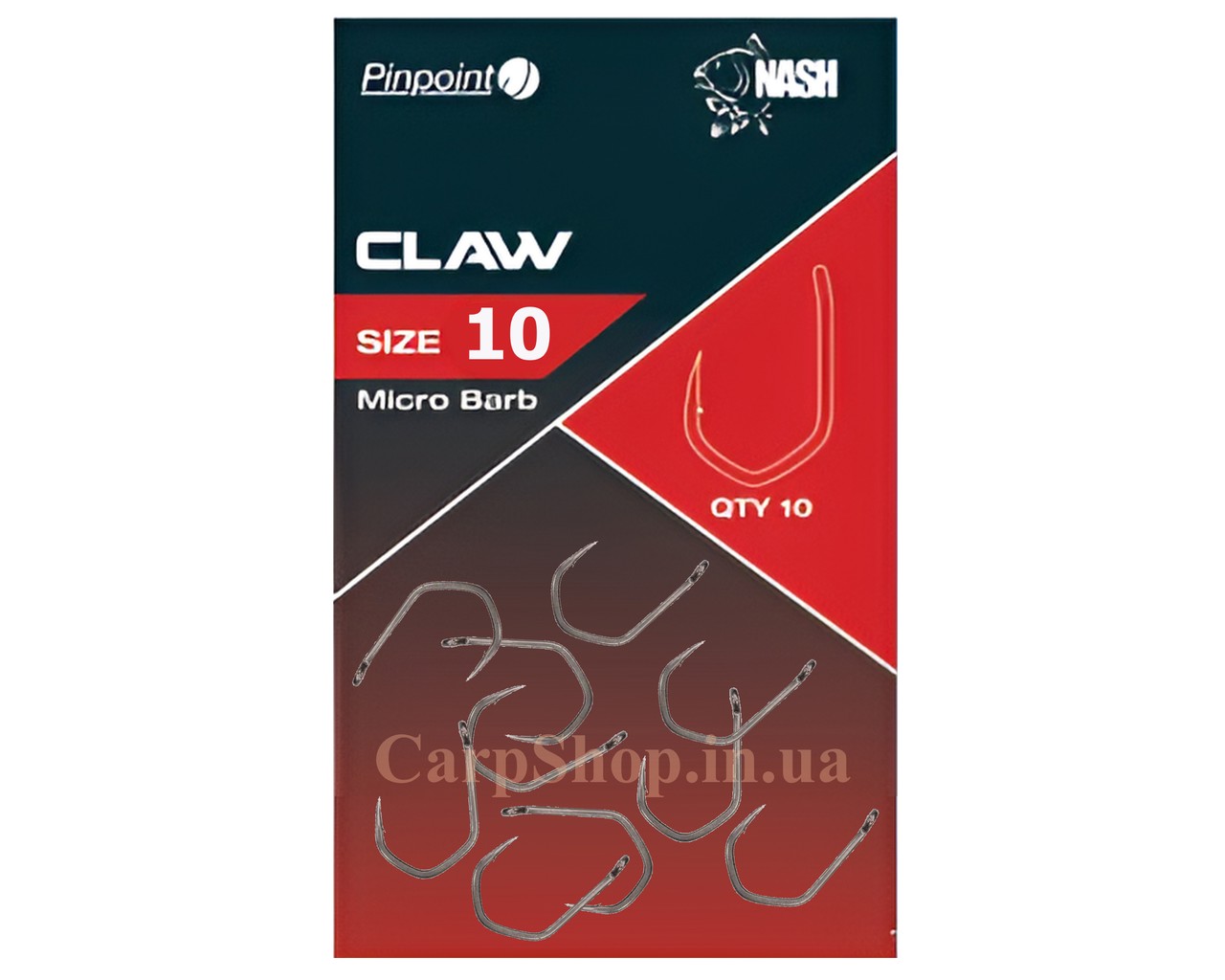 Гачки Nash Pinpoint Claw Hooks, No10