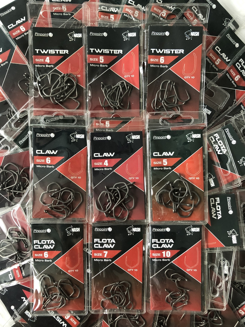 Гачки Nash Pinpoint Twister, size 10