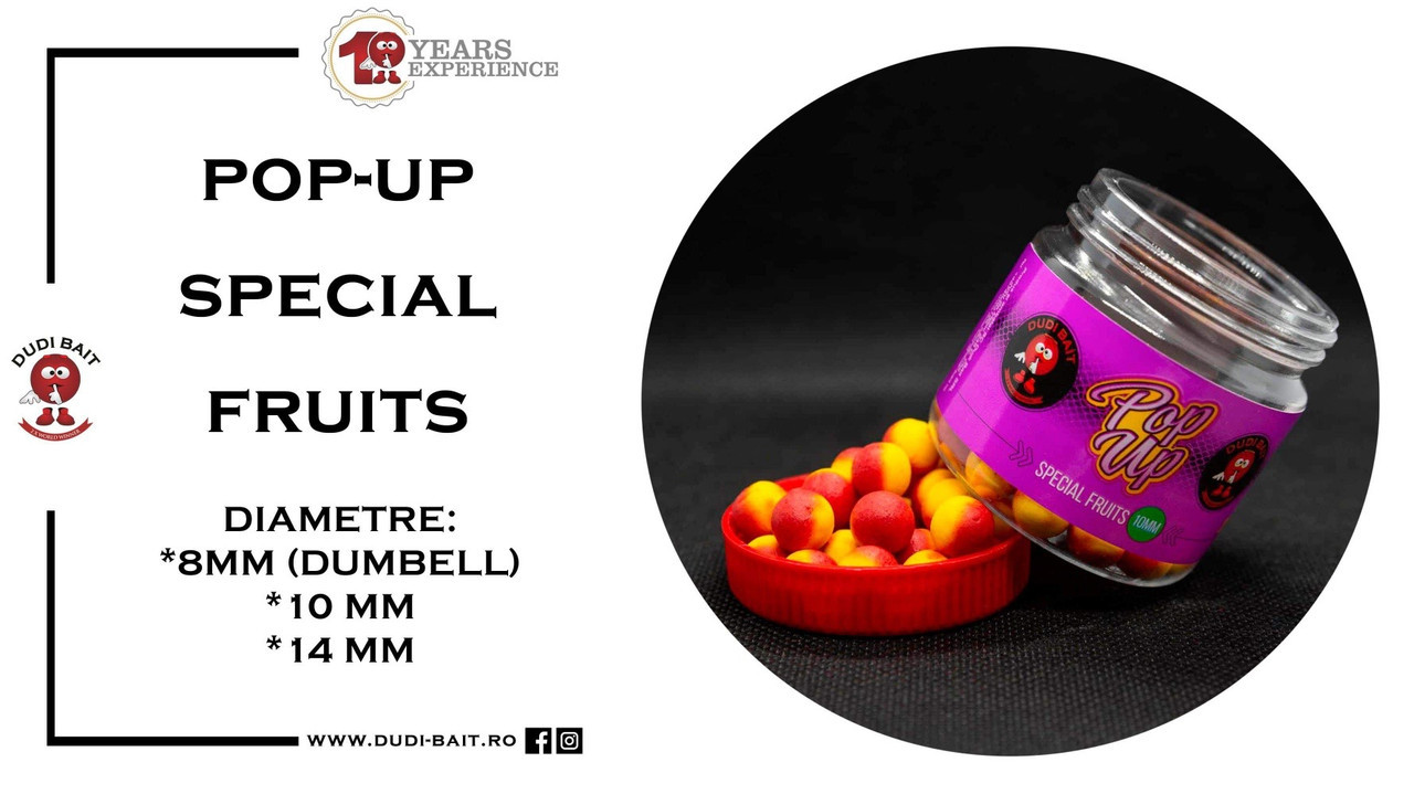 Поп ап Dudi Baits Pop Up Special Fruits 8 mm