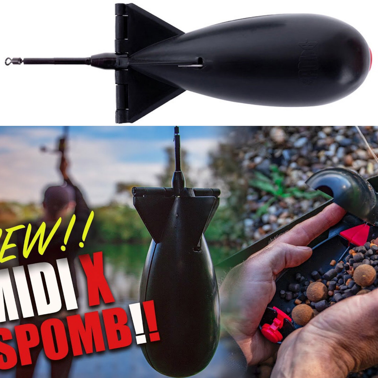 Ракета для прикорму Spomb Midi X White
