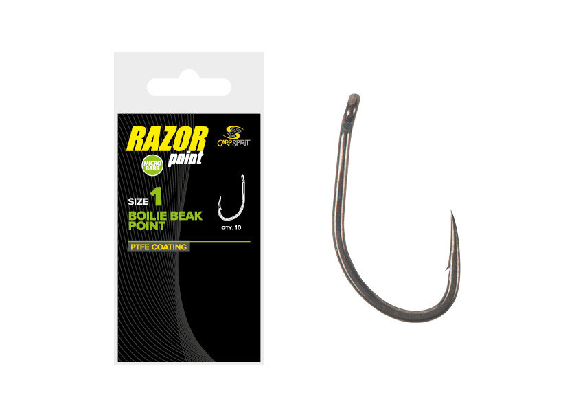 Крючки Carp Spirit Razor Boilie Beak Point, Size 8