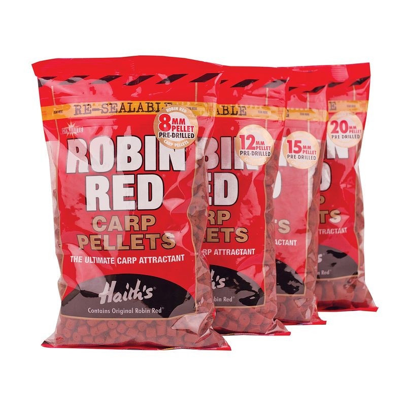 Пелети Dynamite Baits Red Robin Carp Pellets 8mm 900g