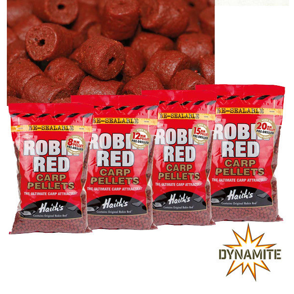 Пелети Dynamite Baits Red Robin Carp Pellets 15mm 900g