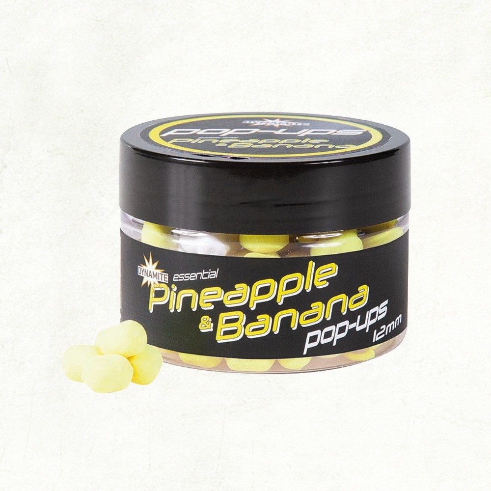Бойли Dynamite baits Pop-Up Pineapple & Banana Fluro 12mm