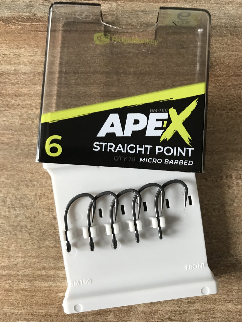 Крючки Ridge Monkey Ape-X Straight Point size 6