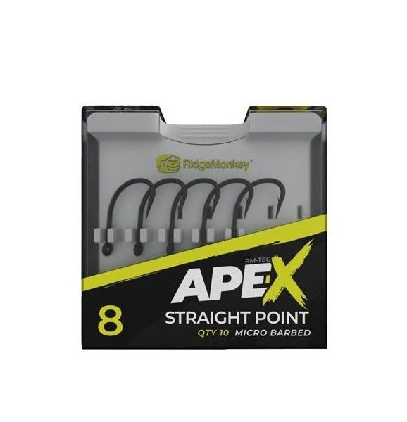 Крючки Ridge Monkey Ape-X Straight Point size 6