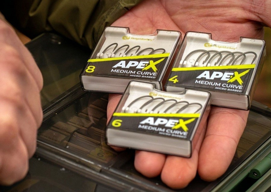 Крючки Ridge Monkey Ape-X Curve Barbed size 6