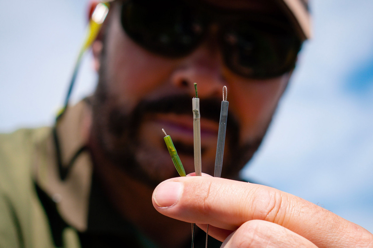Протизакручувач Ridge Monkey RM-Tec Anti Tangle Sleeves Weed Green 25 mm