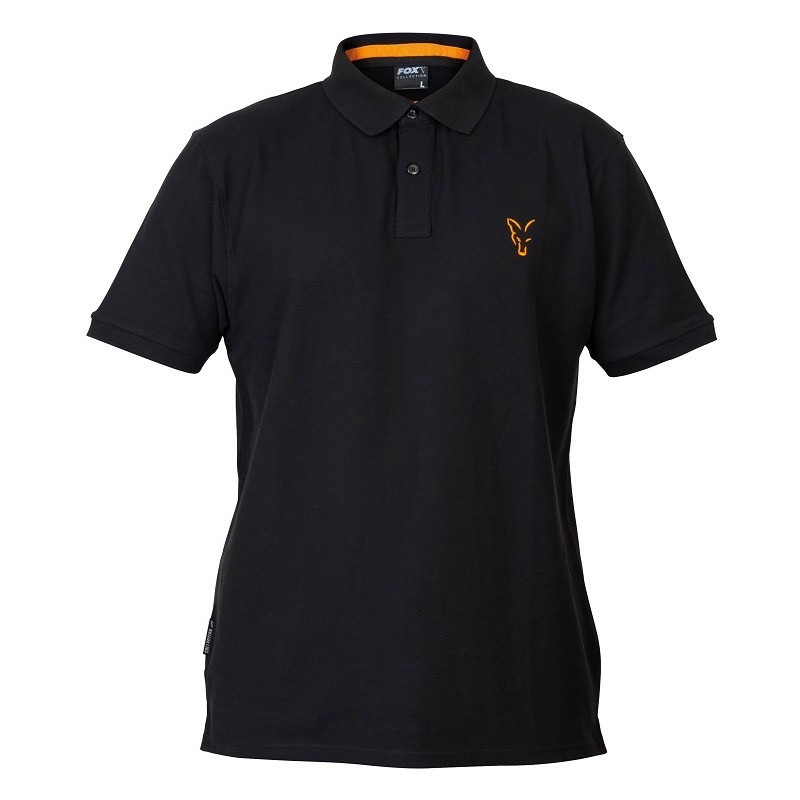 Футболка Fox Collection Orange and Black Polo Shirt S
