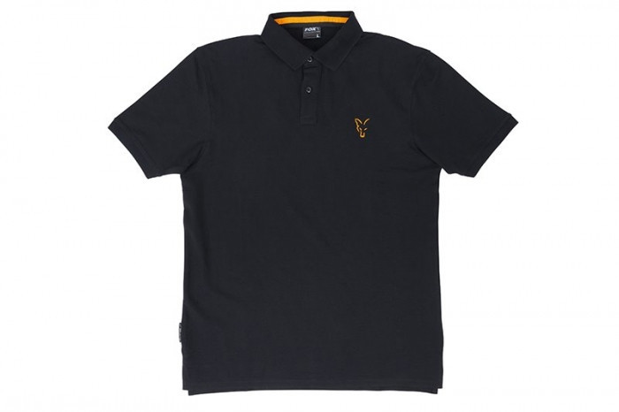 Футболка Fox Collection Orange and Black Polo Shirt S
