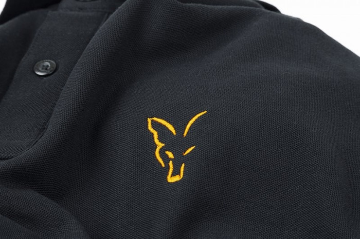 Футболка Fox Collection Orange and Black Polo Shirt S