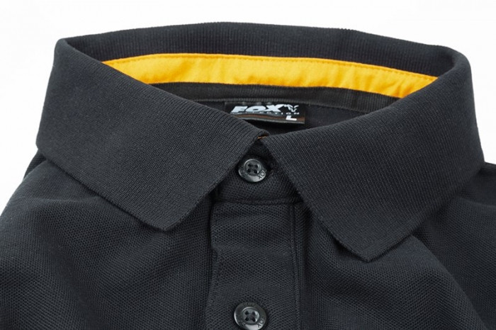 Футболка Fox Collection Orange and Black Polo Shirt S