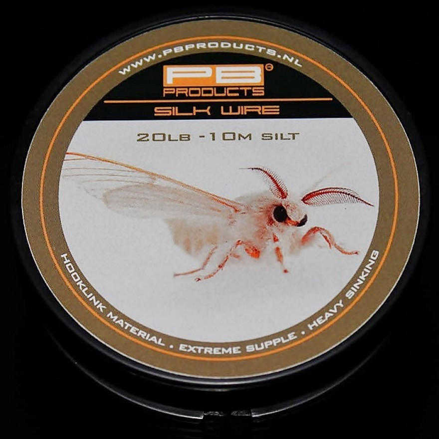 Повідцевий матеріал PB Products Silk Wire 20lb Weed 10 м