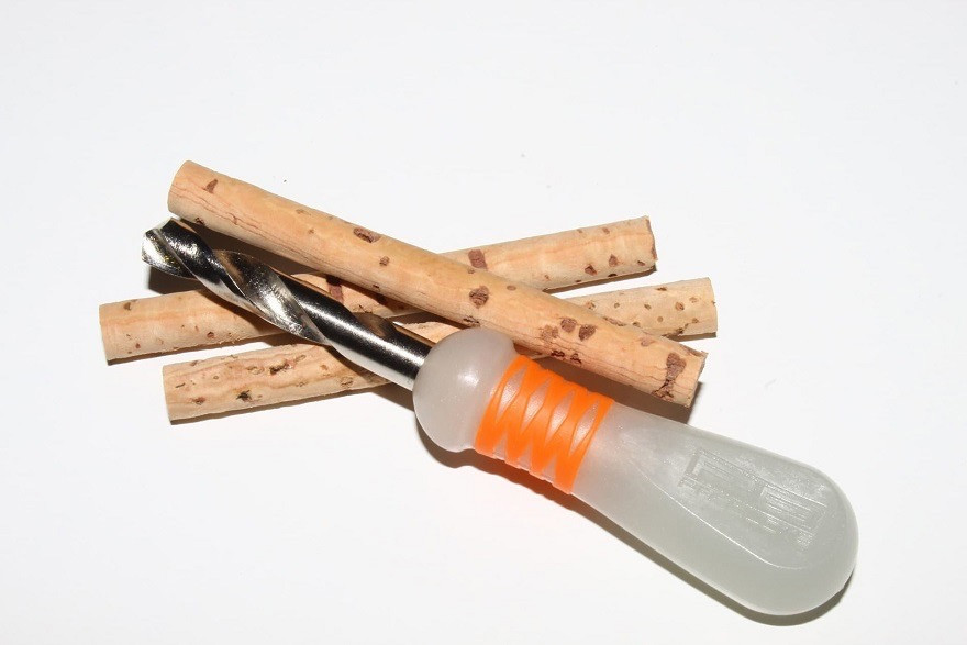 Набір зі свердла та 3-х паличок PB Products Bait Drill 6mm & Cork Sticks