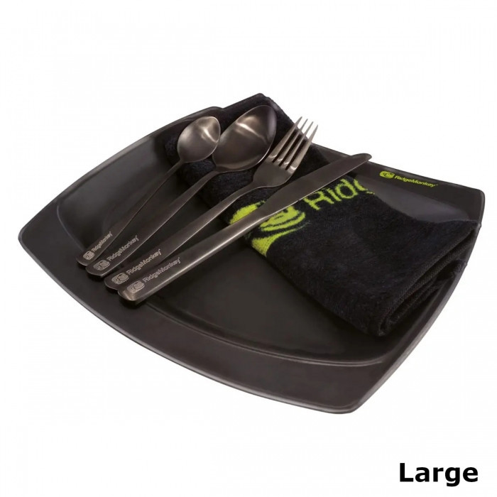 Набір посуду RidgeMonkey SQ DLX Plate Set Standard