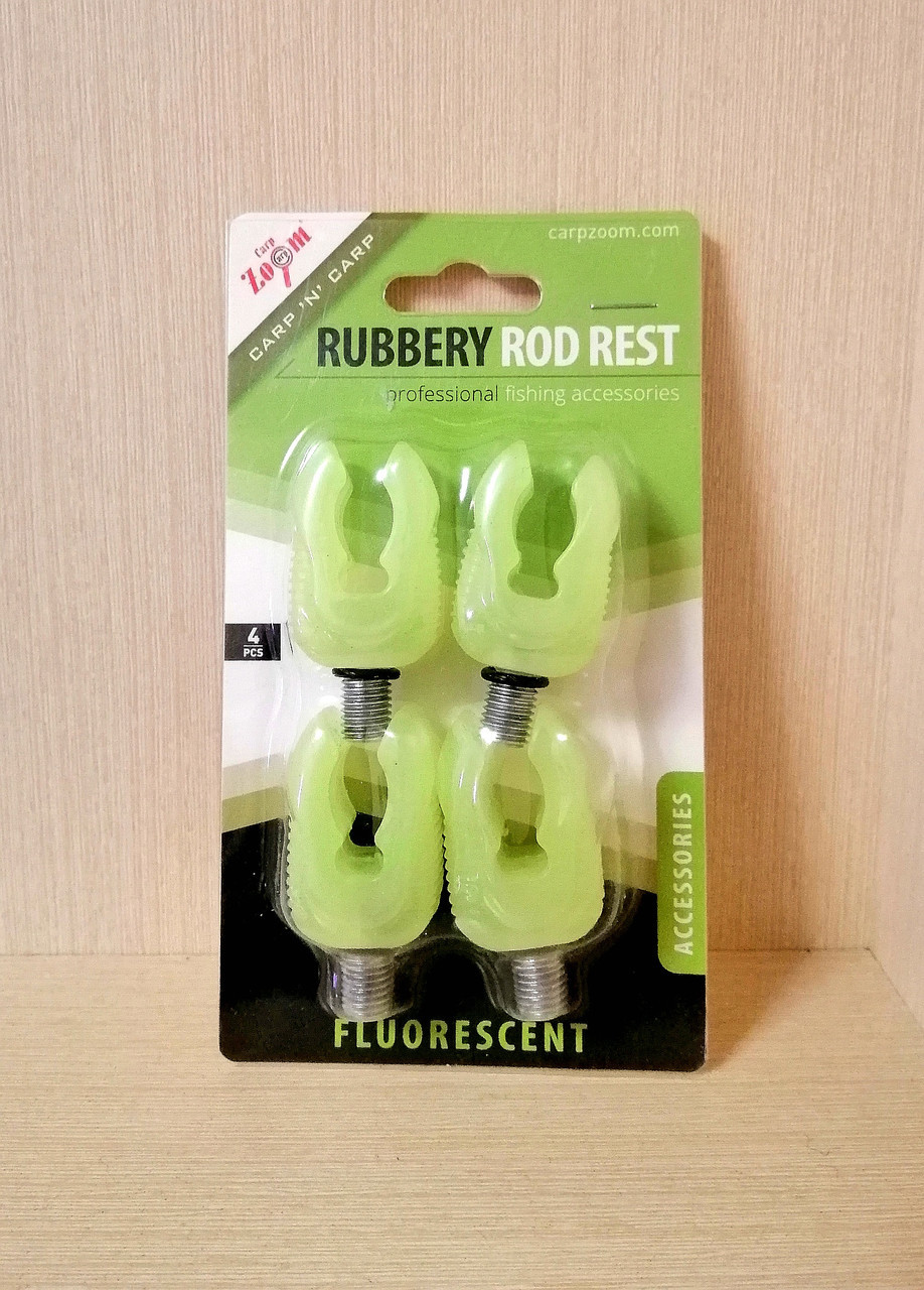 Набір гумових тримачів вудлищ Carp Zoom Rubbery Rod Rest, 4 шт.