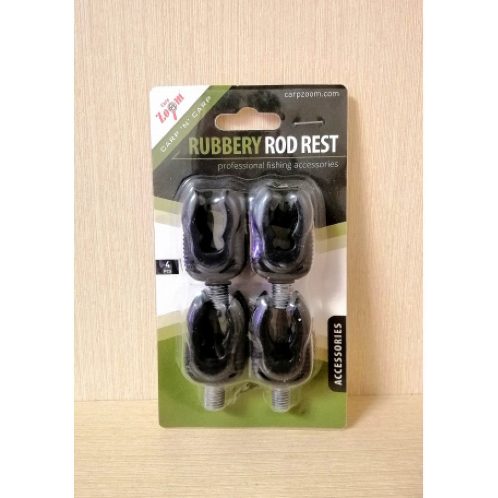 Набір гумових тримачів вудлищ Carp Zoom Rubbery Rod Rest, 4шт