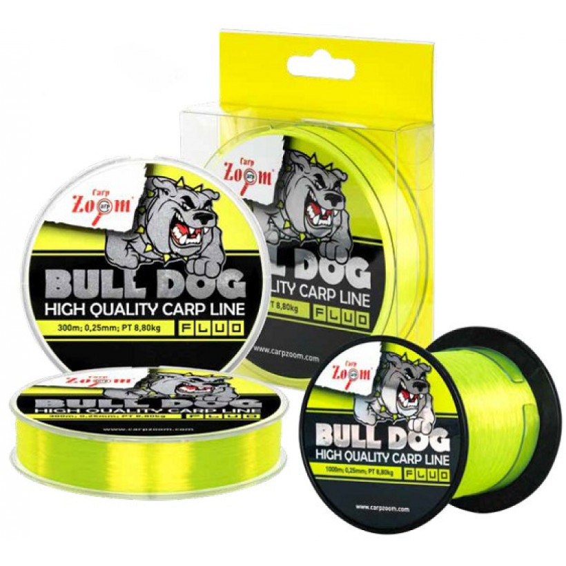 Волосінь Carp Zoom Bull-Dog Fluo Carp Line 1000m  0,35mm 15,45kg