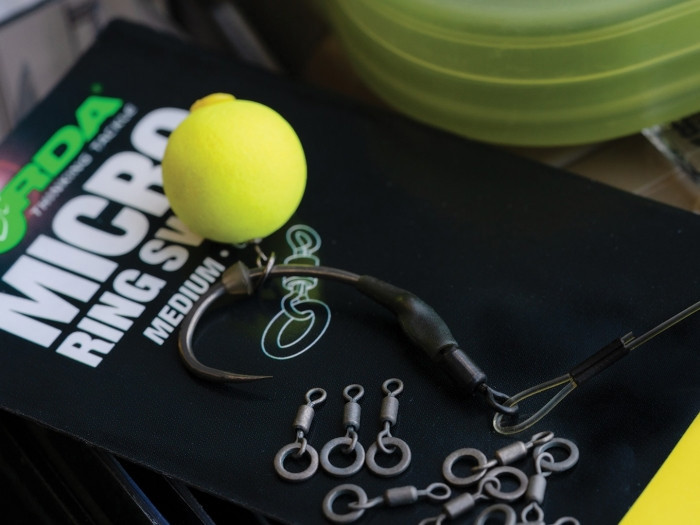 Вертлюг мікро з кільцем Korda Micro Rig Ring Swivel Large