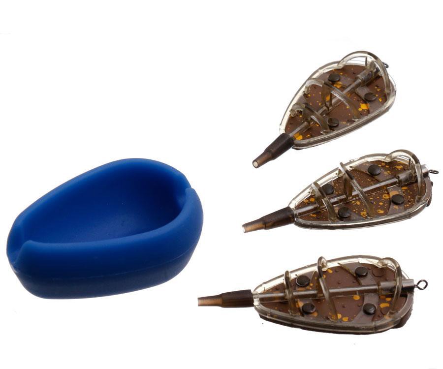 Набір годівниць Flagman Flat Feeder Medium + Mould, Методні годівниці Flagman
