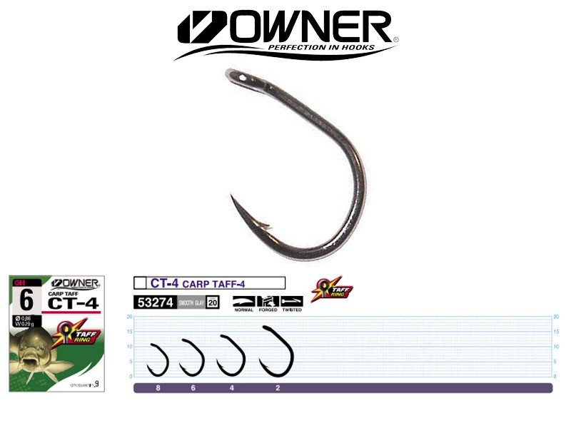 Гачки Owner Carp Taff CT4 No6