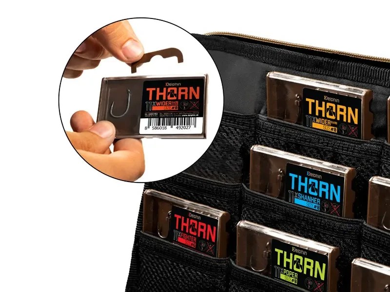 Гачки коропові Delphin Thorn Wider 11 шт 6