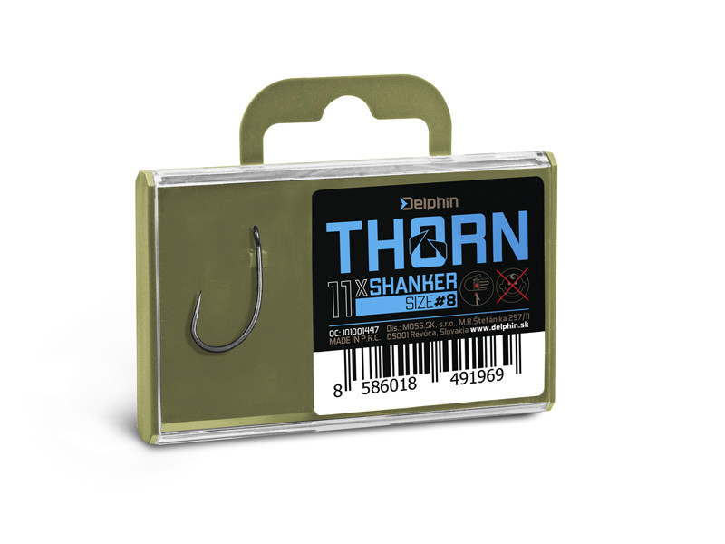 Гачки коропові Delphin Thorn Shanker 11 шт. 6