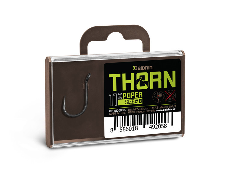 Гачки коропові Delphin Thorn Poper 11 шт.