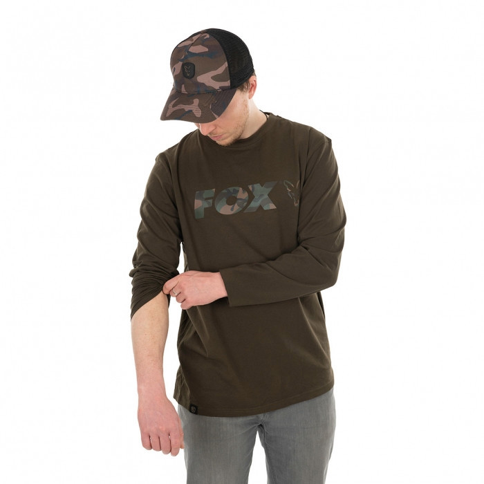 Футболка з довгими рукавами Fox Long Sleeve T-Shirt Khaki/Camo XL