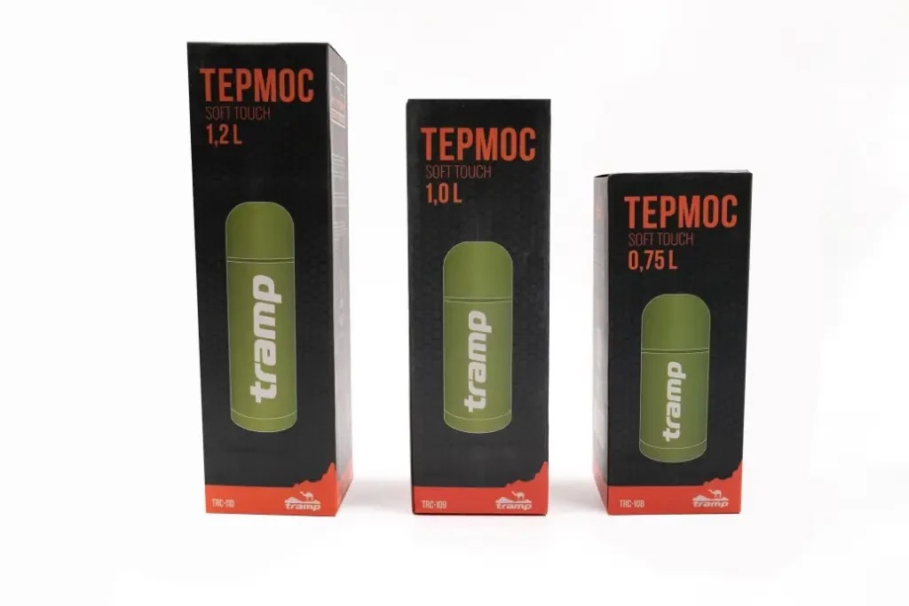 Термос Tramp Soft Touch 1.2 л жовтогарячий