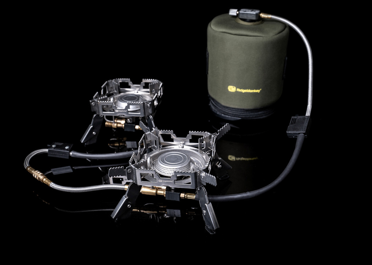 Система з двох пальників Ridge Monkey Quad Connect Stove Pro Mini Full Kit