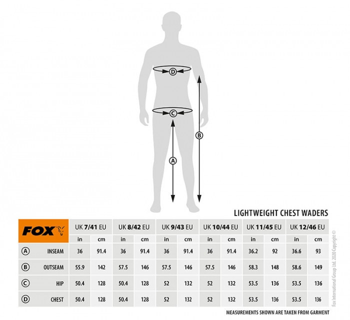 Вейдерсы Fox Lightweight Green Waders 41-46 46