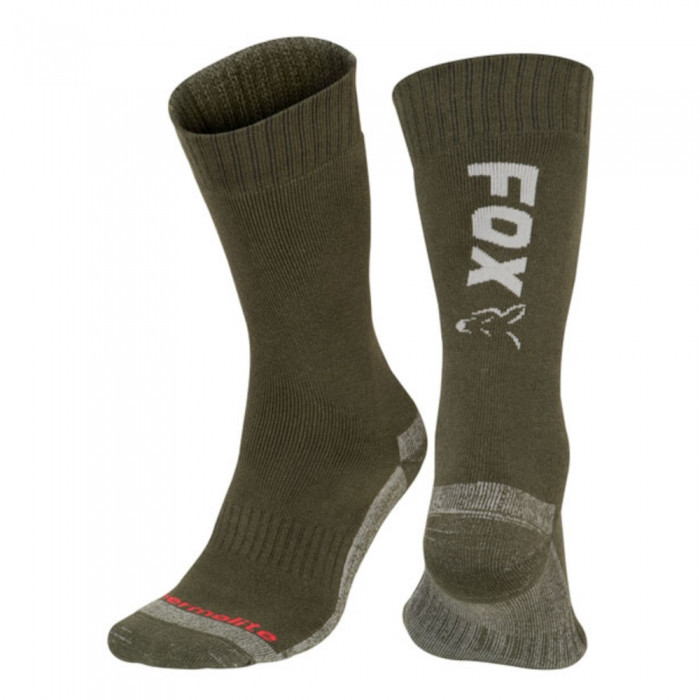 Термоноски Fox Collection Green Silver Thermolite Long Socks 44-47