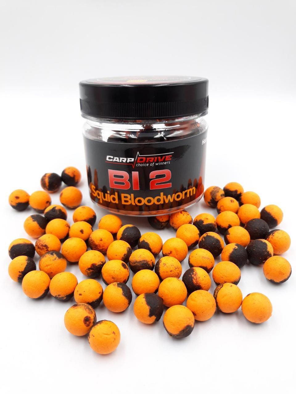 Вафтерси Balance Bi 2 "Squid Bloodworm" (Золотистий) 12мм Carp Drive