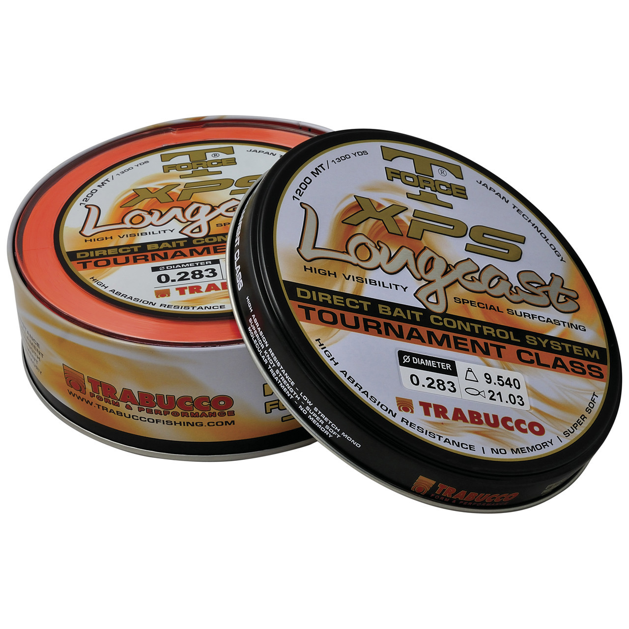 Волосінь Trabucco T-Force XPS LongCast Fluo 1200 м 0,283 мм 9,54кг