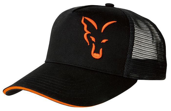 Кепка Fox Black/Orange Trucker Cap