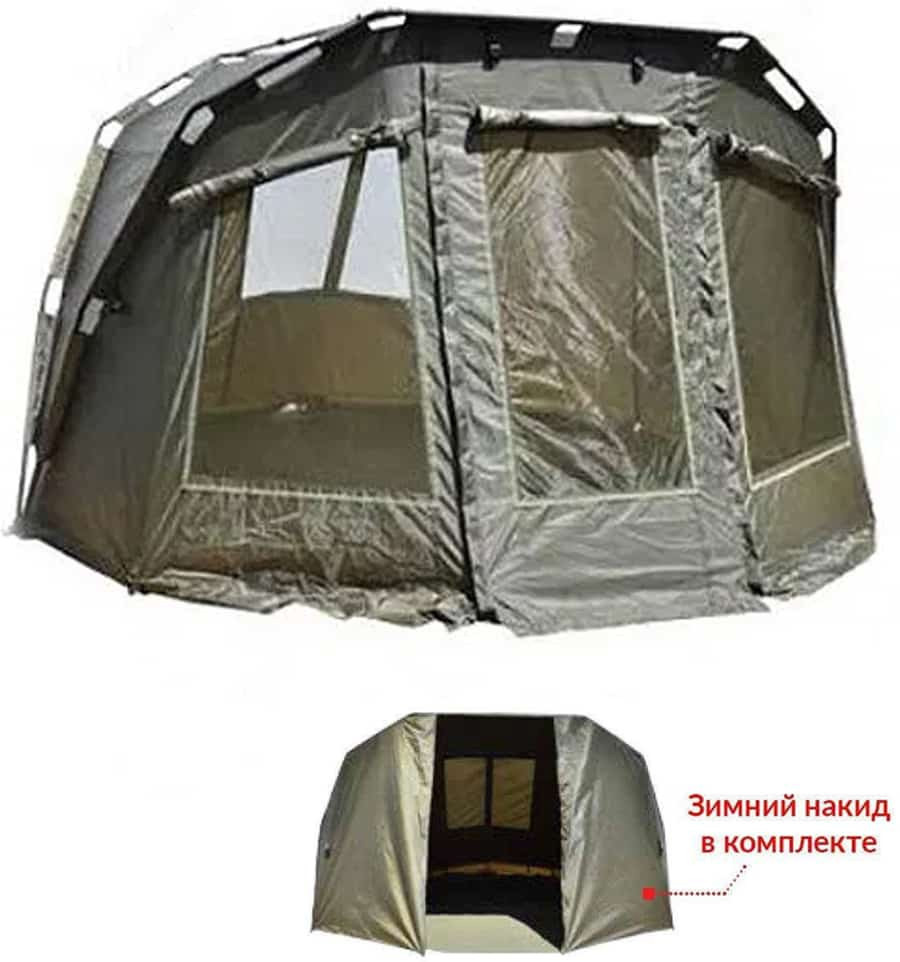 Намет короповий із зимовим покриттям Carp Zoom Frontier Bivvy&Overwrap