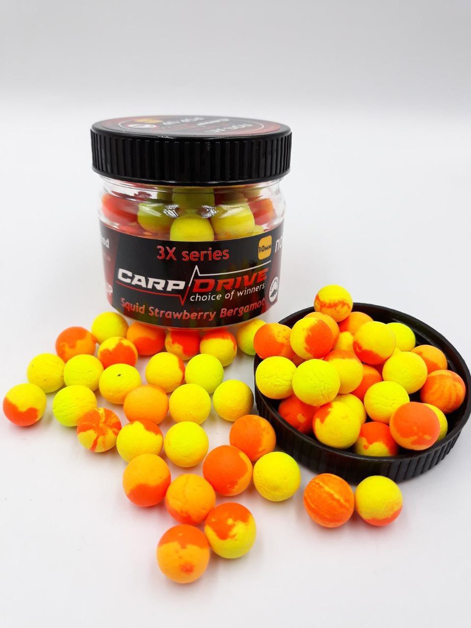Поп-ап Carp Drive 3x series Squid Strawberry Bergamot 10 мм