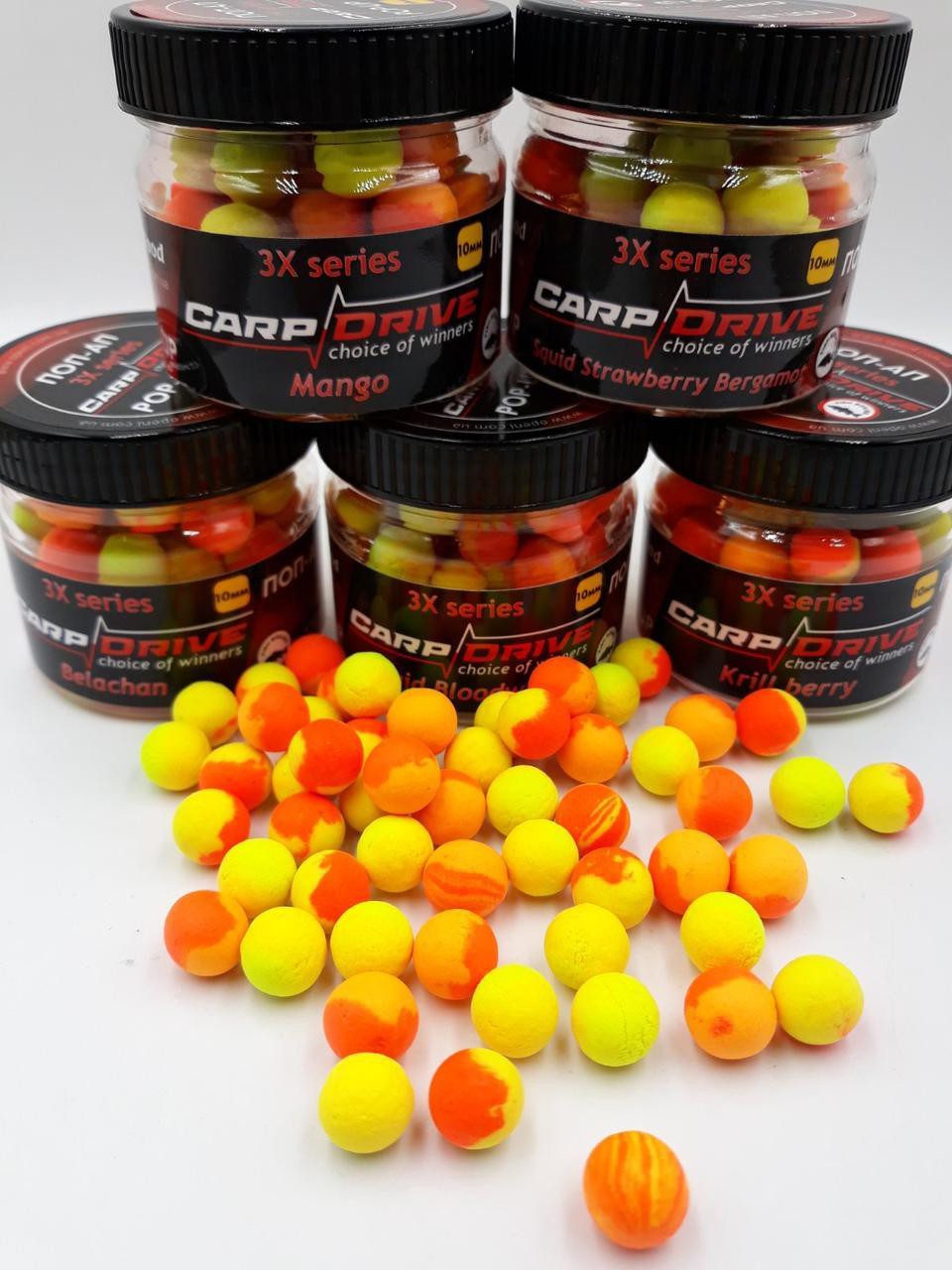 Поп-ап Carp Drive 3x series Squid Strawberry Bergamot 10 мм
