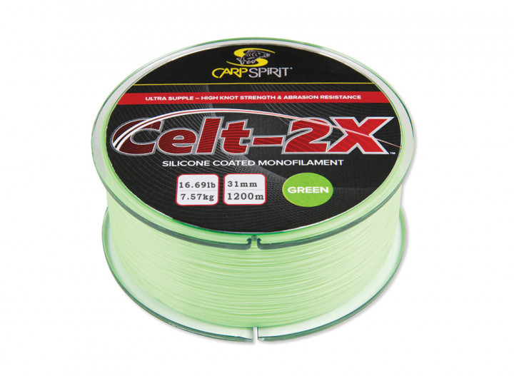 Волосінь Carp Spirit Celt-2X Hi-Viz Green 0,26mm 5,37kg 1600m