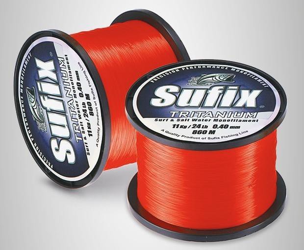 Леска Sufix Tritanium Neon Orange 0,30mm 1520m