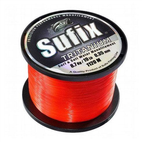 Леска Sufix Tritanium Neon Orange 0,35mm 1120m