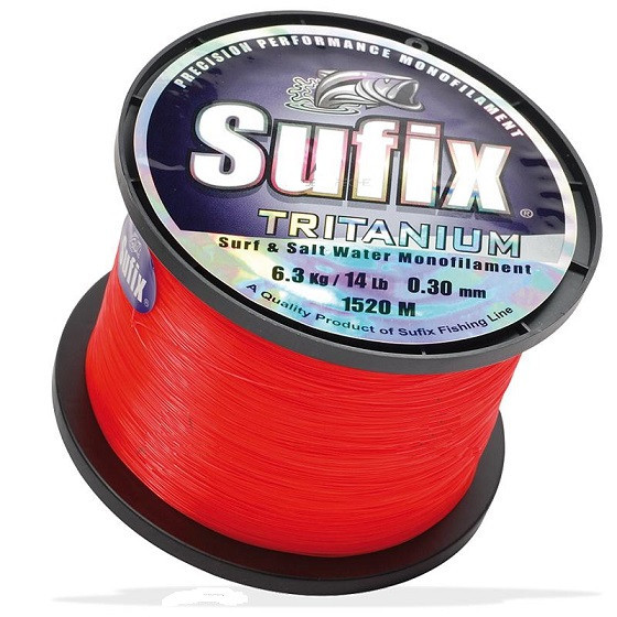 Леска Sufix Tritanium Neon Orange 0,35mm 1120m